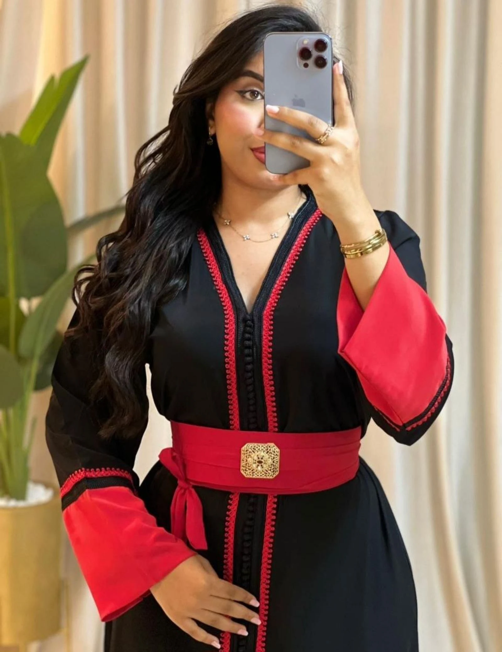 Caftan longue avec ceinture  – photo 7
